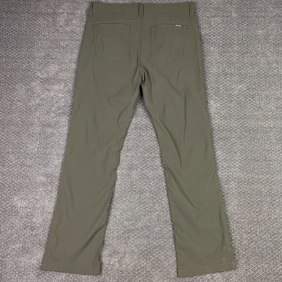 Eddie Bauer Travex Pants Men's 34 x 32 Olive Green Hiking Outdoors Stretch - Picture 3 of 11